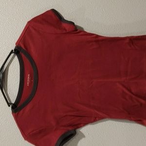 Red small crop top t shirt